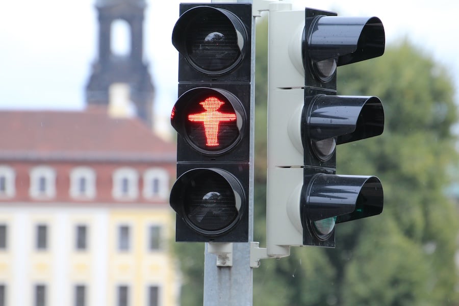 Die Ampel der dreier Koalition hat fertig.