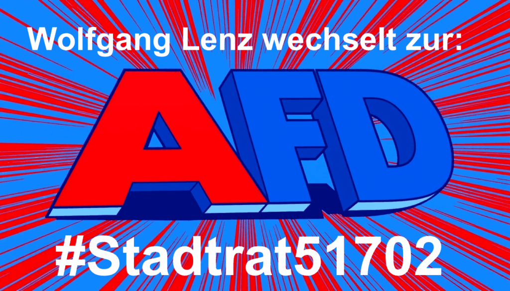 Wolfgang Lenz wechselt von der FDP Bergneustadt zur AfD Bergneustadt!