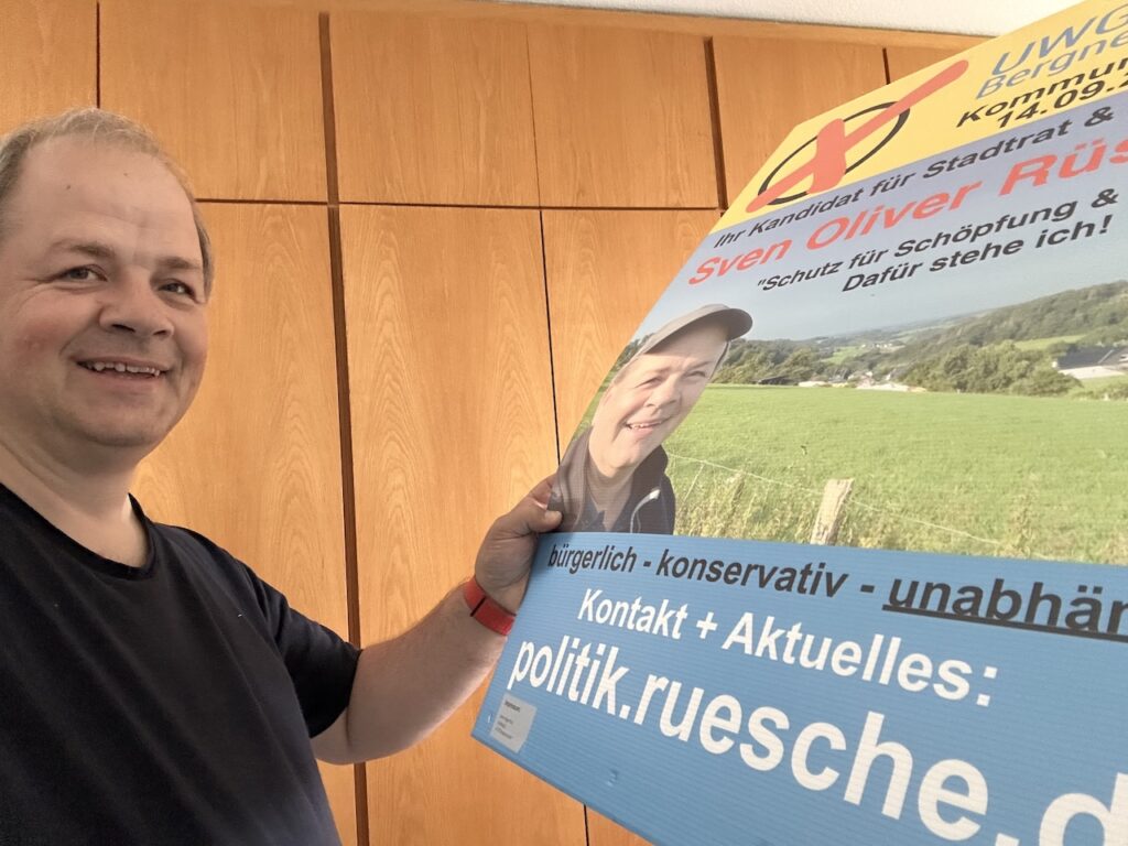 Wahlplakate von Sven Oliver Rüsche.