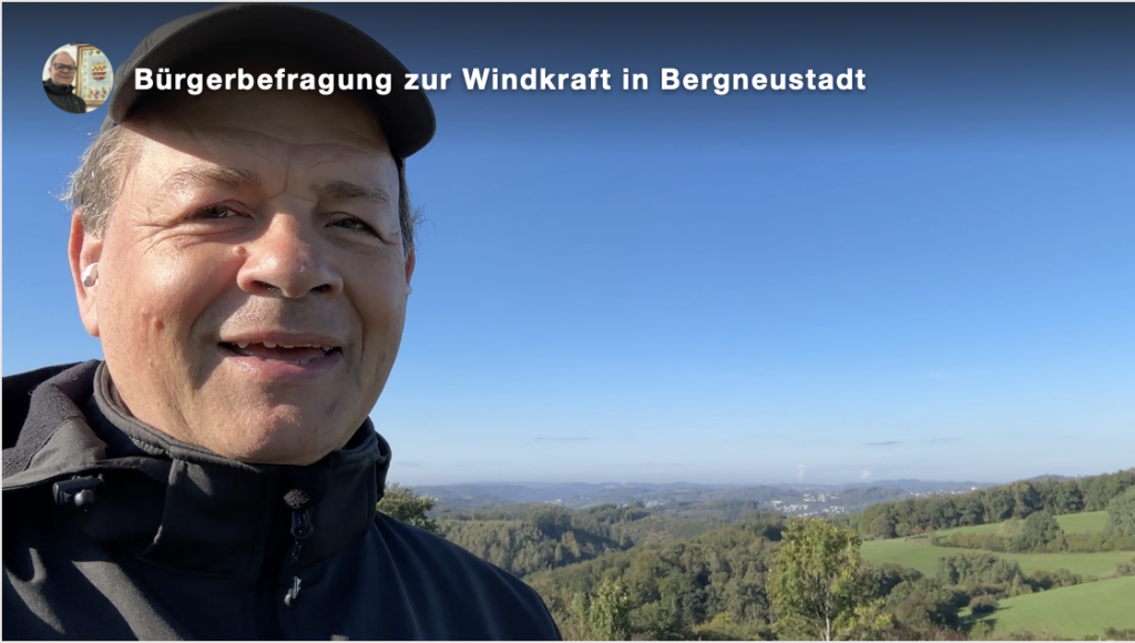 Videostatement von Sven Oliver Rüsche zum Thema Bürgerbefragung zur Windkraft in Bergneustadt.